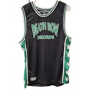 Death Row Records Men’s Basketball Jersey Black Sz M Sleeveless Hip Hop Rap